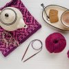 Cubics Fixed Circular Needles (Symfonie Rose) by KnitPro