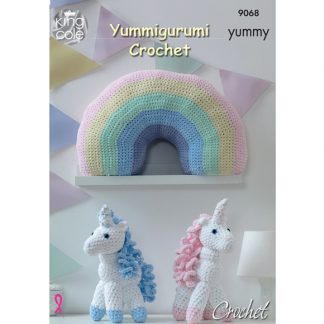 Unicorn Toy and Rainbow Cushion 9068