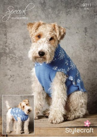 Snowflake Dog Coat 9311 by Stylecraft
