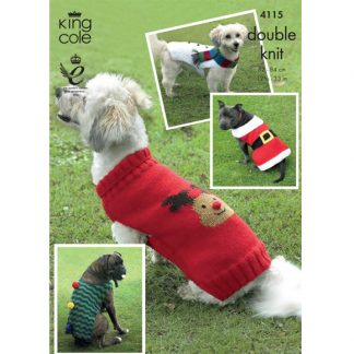 Christmas Dog Coats 4115 by King Cole
