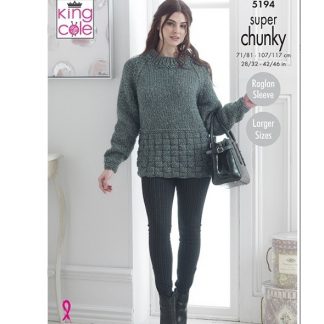 Super chunky sweater, cowl, hat and scarf 5194