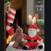 Santa and Rudolph toys and stocking 9007