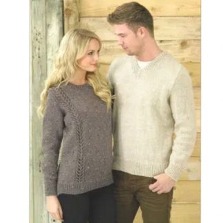 Men and Womens Sweater JB213 Aran by James C Brett