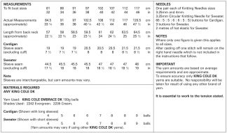 Alternative view of King Cole Sweater & Cardigan DK 4960