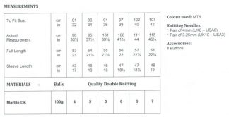 Alternative view of JB041 Cardigan DK by James C Brett