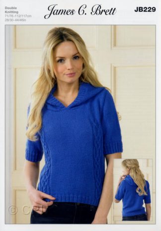 JB229 Hooded sweater DK by James C Brett