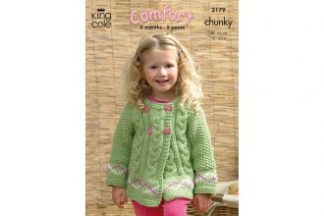 King Cole Childs Sweater & Jacket in Chunky - 3179