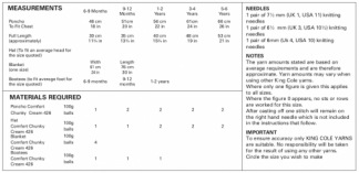 Alternative view of King Cole Babies Hat Poncho Bootees & Blanket in Chunky - 3392