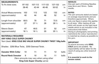 Alternative view of Sweaters  DK 4616 by King Cole