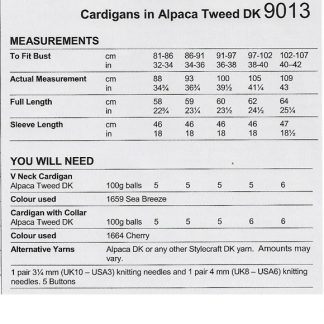 Alternative view of Stylecraft Ladies Cardigans DK - 9013