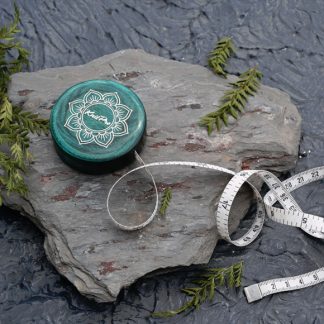 Alternative view of Teal Retractable Wooden Tape Measure -The Mindful Collection by KnitPro