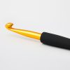 Gold Soft-Touch Aluminium Single Crochet Hooks by KnitPro - 8mm