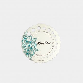 Alternative view of Sterling Silver Plated Needle Gauge - The Mindful Collection by KnitPro