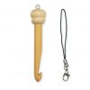 Mini Bamboo Crochet Hook With Strap by Seeknit