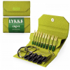 Grove 9cm (3.5") Interchangeable Needle Set - Green Basketweave Case by Lykke