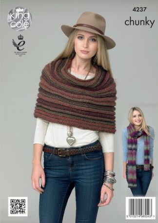 Alternative view of KC4237 Chunky Wrap Snood & Scarf