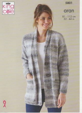 KC5801 Aran Sweater & Cardigan