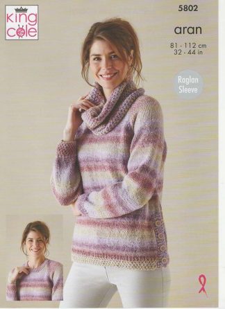 KC5802 Aran Sweater & Cardigan