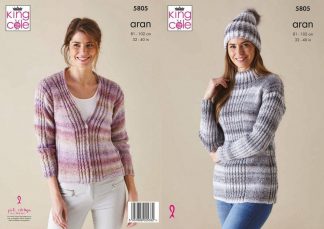KC5805 Aran Sweater & Cardigan