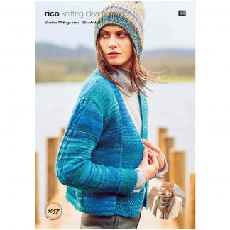 Rico1057 Aran Cardigan & Shawl