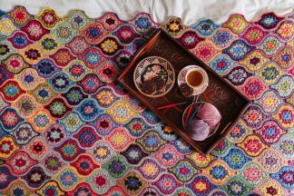 Alternative view of Mystical Lanterns Blanket by Janie Crow