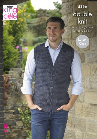 Waistcoat & Sweater 5366 by King Cole