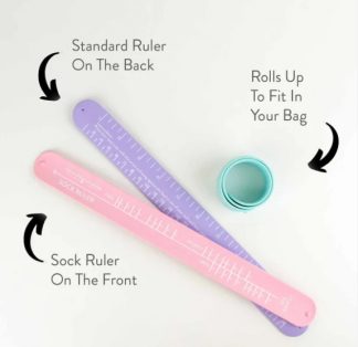 Alternative view of Sock Sizing Bracelet Ruler by Twice Sheared Sheep