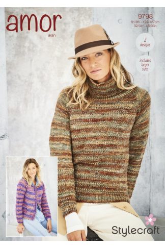 Sweater and Cardigan 9798 Aran by Stylecraft