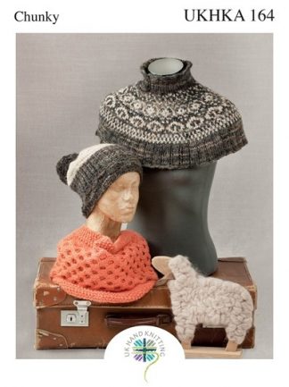 Hat Cowl and Neck Warmer UKHKA164 Chunky by UK Handknitting
