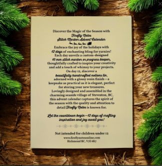 Alternative view of 2025 Stitch Marker Advent Calendar – Nature Meets Nostalgia (12-Day Set)