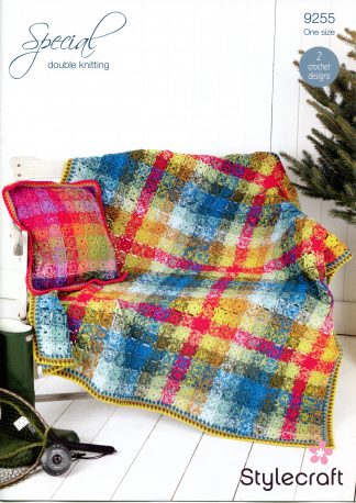 Stylecraft 9255 DK - Throw and Cushion Cover