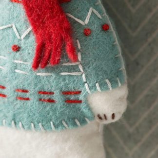 Alternative view of Polar Bear Felt Craft Kit by Corinne Lapierre