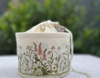 Wildflowers Project Bag for Knitting & Crochet