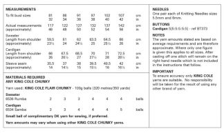 Alternative view of Sweater and Cardigan 6383 by King Cole