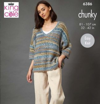Alternative view of Sweater and Cardigan 6386 by King Cole