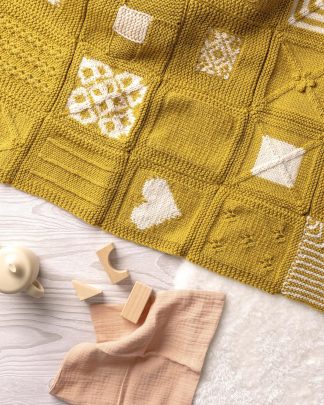Alternative view of Learn to Knit in 50 Squares by Anna Pantelous (A 2-in-1 knitting course and blanket pattern)