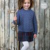 KC5346 Aran Child's Sweater and Tank Top by King Cole